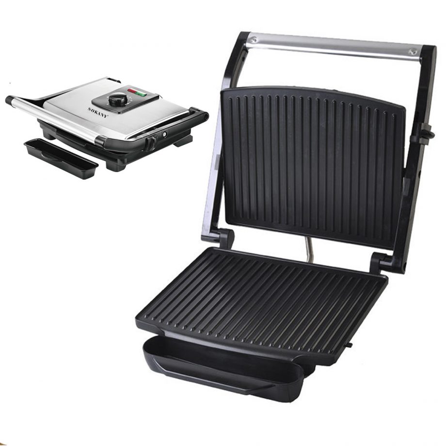 Гриль контактний Sokany KJ202SS 2000 Вт
