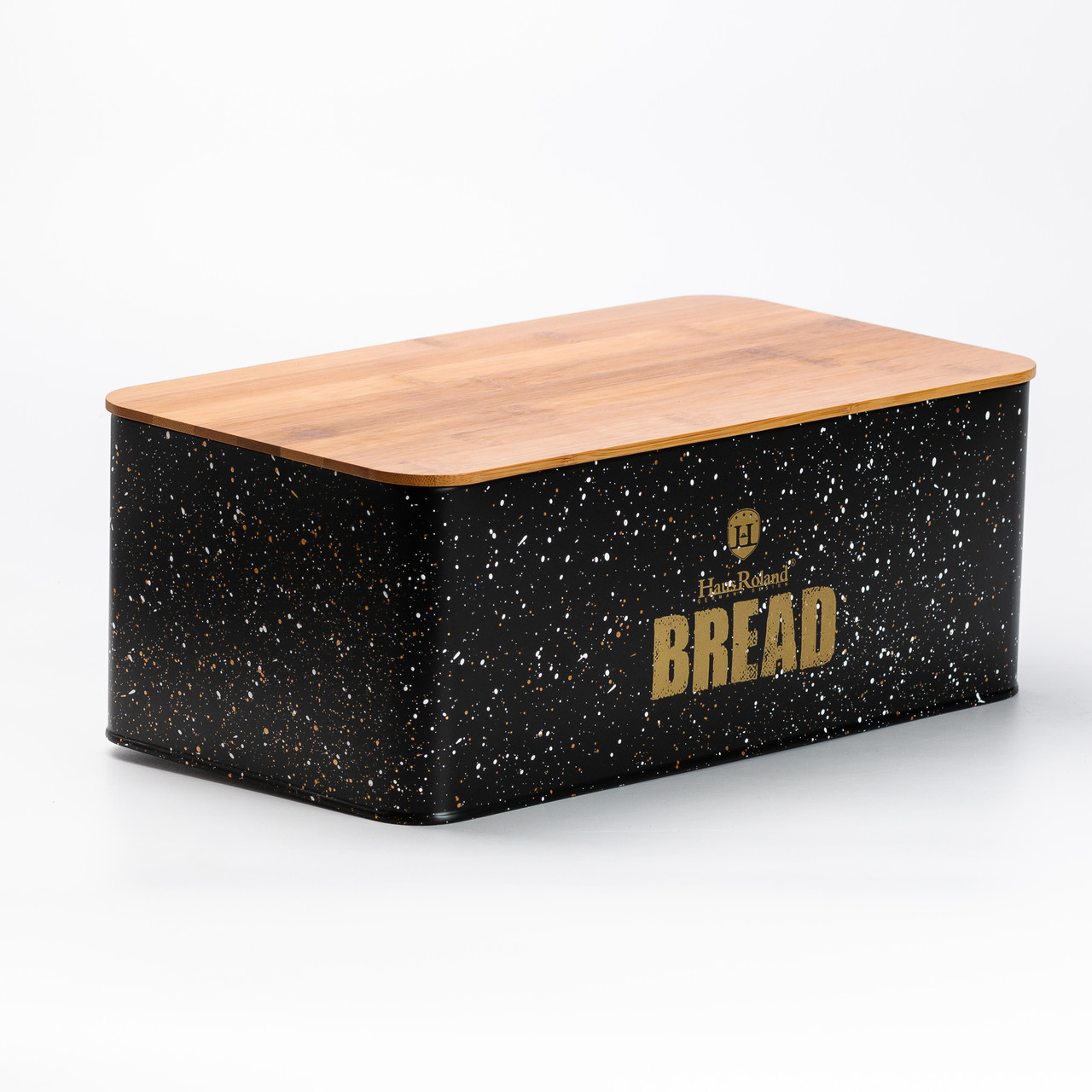 Набір для зберігання продуктів 4 штуки з бамбуковими кришками, чорна