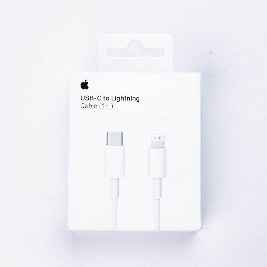Кабель для зарядження USB-C/lightning 1 м білий