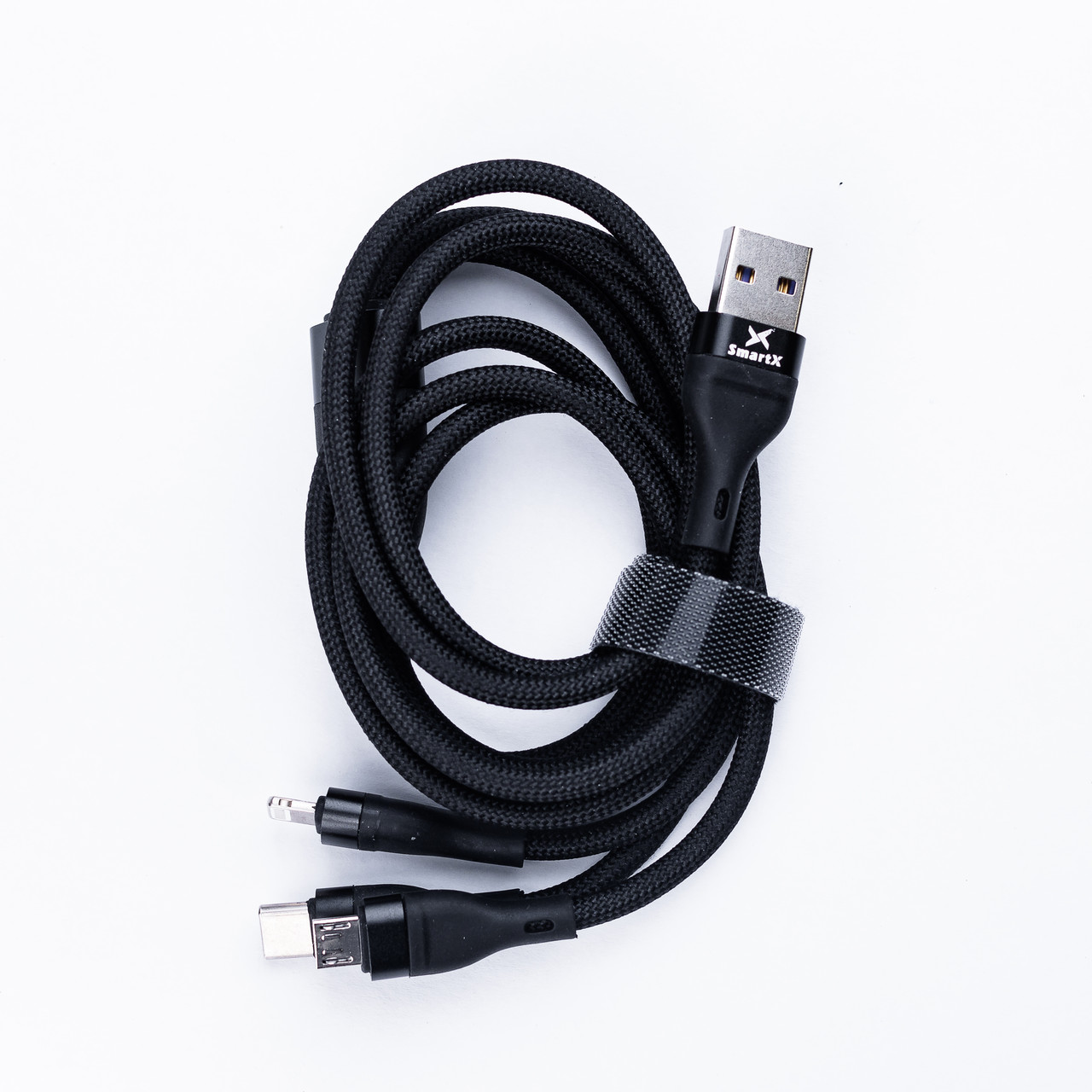 Кабель для зарядження 3-in-1 microUSB/Type-C//Lightning