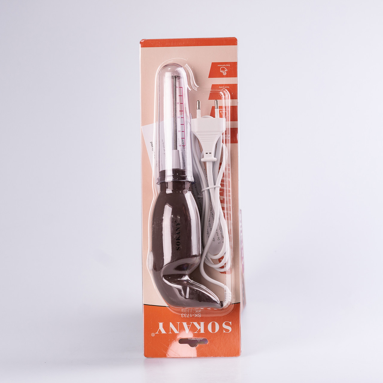 Капучинатор Sokany SK-1733 ручний 25W Коричневий