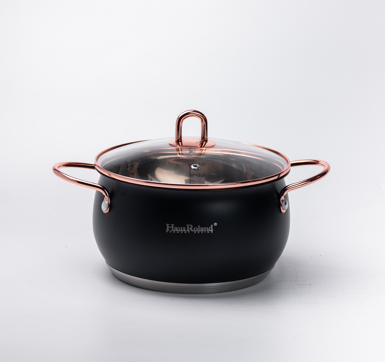 Набір каструль із нержавіючої сталі 2,6 л - 3,6 л - 6,1 л зі скляними кришками