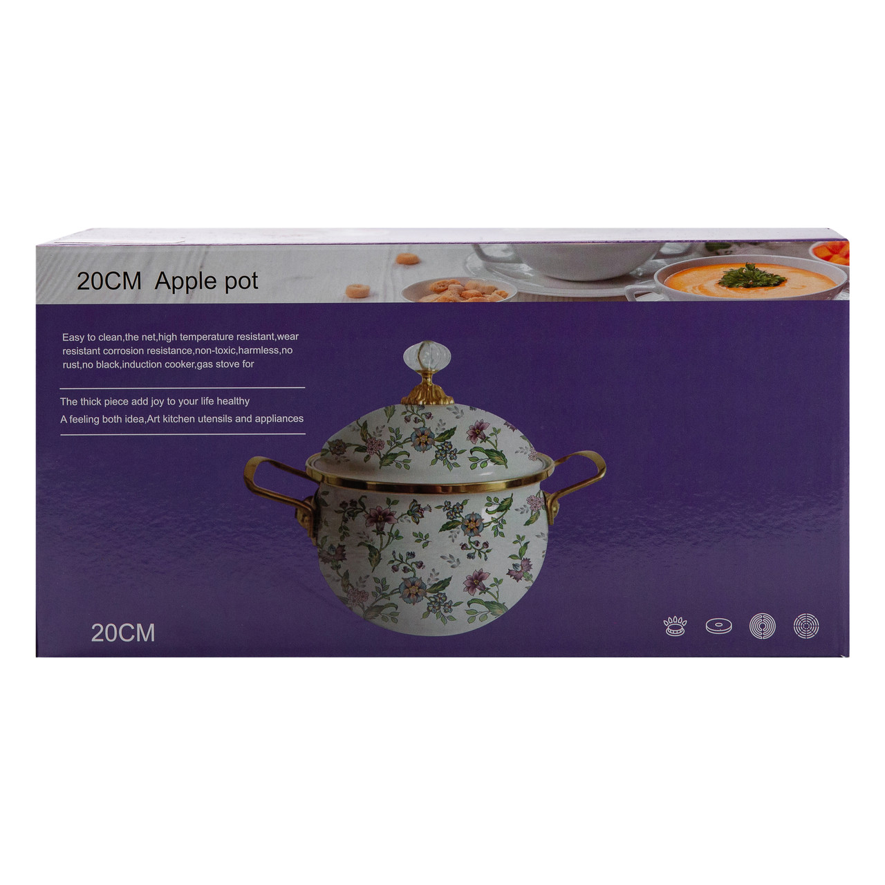 Емальована каструля об'ємом 3 літри