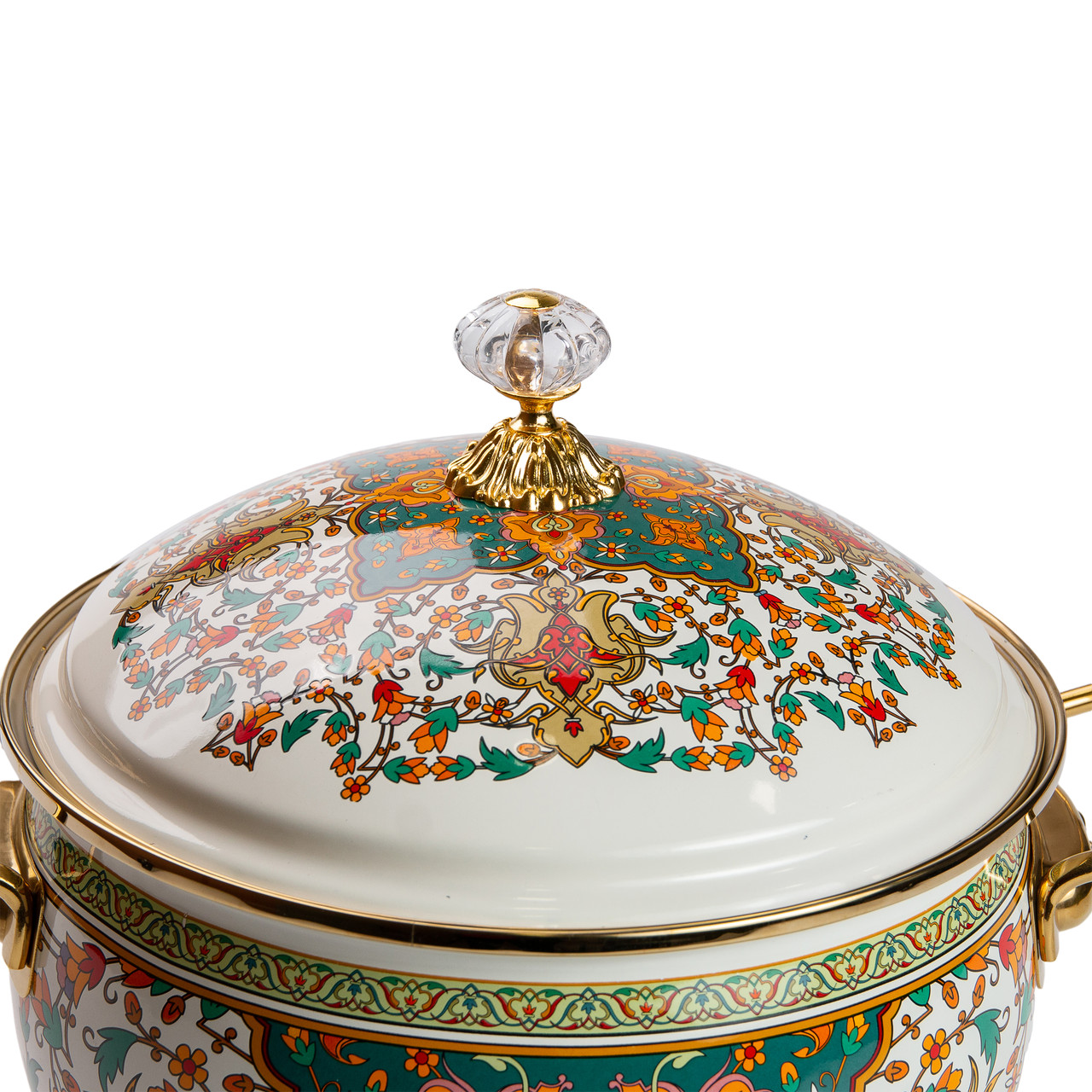 Емальована каструля об'ємом 5 літрів для газових та електричних плит