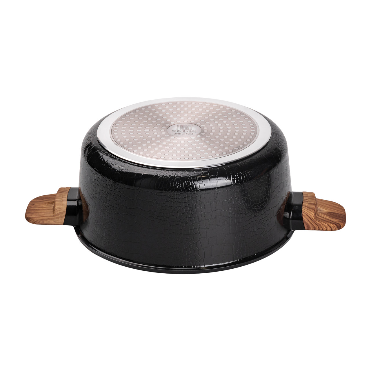 Алюмінієва каструля з керамічним покриттям антипригарним 4 л Ø 28 см чорний MGC