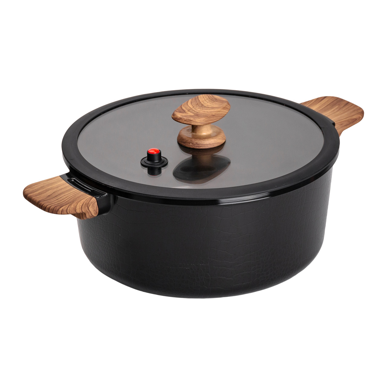 Алюмінієва каструля з керамічним покриттям антипригарним 4 л Ø 28 см чорний MGC