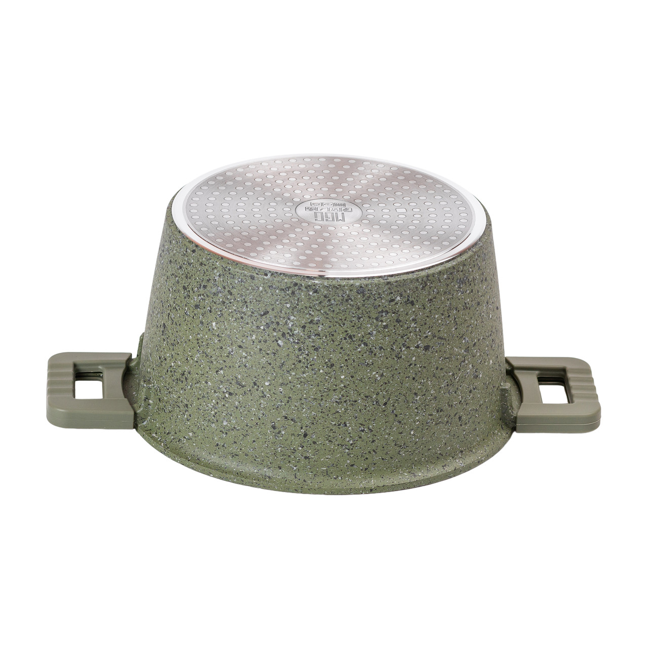 Алюмінієва каструля об'ємом 5,3 л з кришкою Ø 24 см з антипригарним покриттям MGC