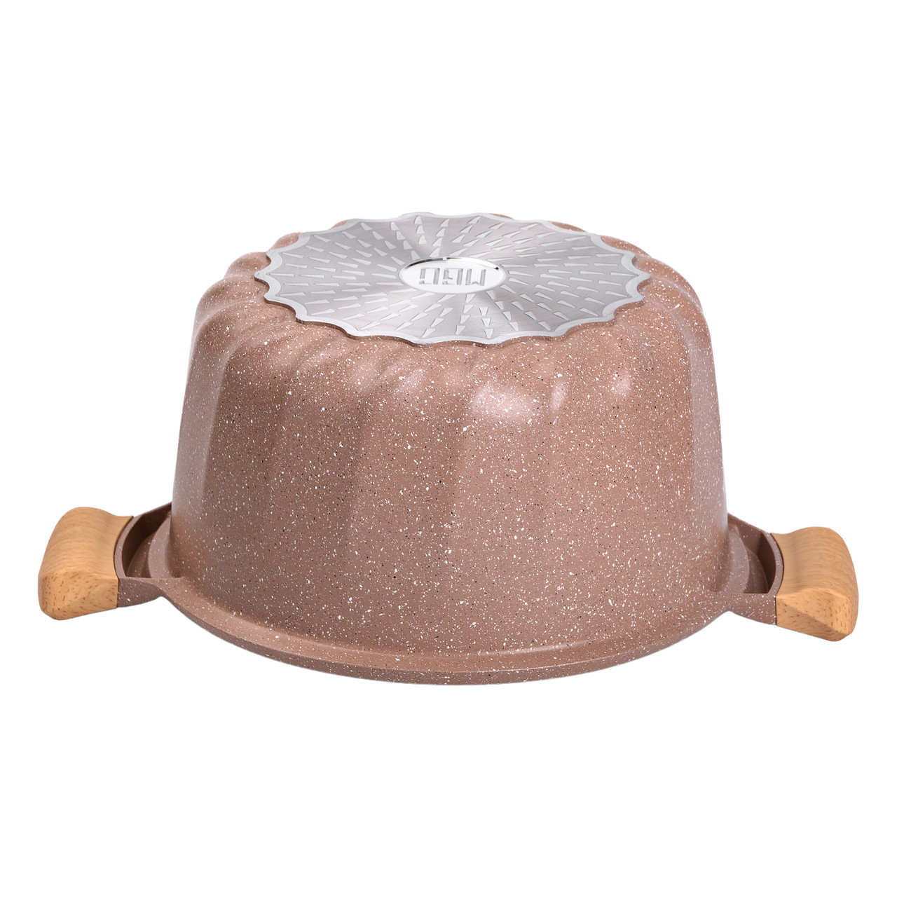 Алюмінієва каструля (8 л), Ø28 см, з кришкою, з антипригарним покриттям MGC