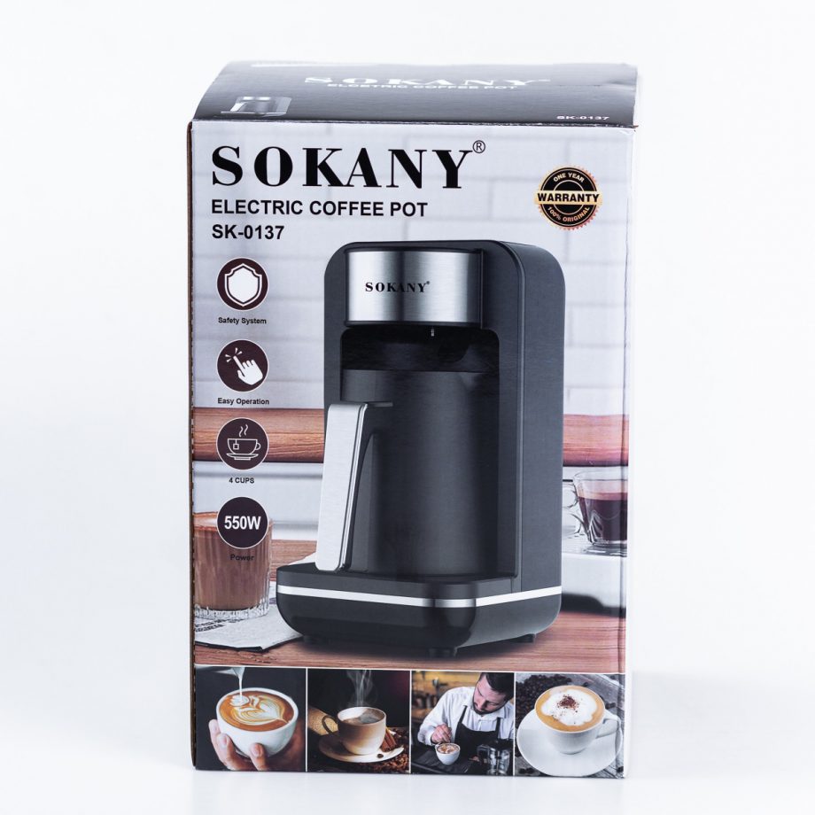 Електротурка Sokany SK0137 автоматична 550 Вт 250 мл