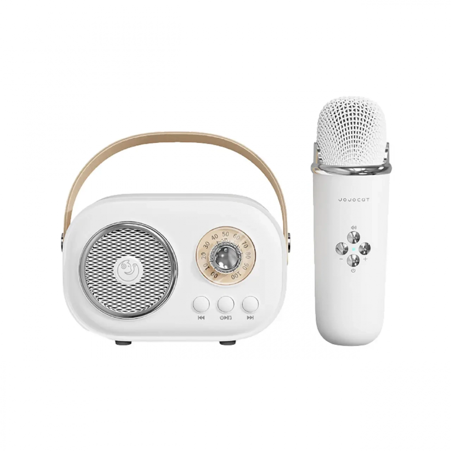 Колонка портативна з мікрофоном C-20 BT/TF/USB/FM 5 Вт Білий