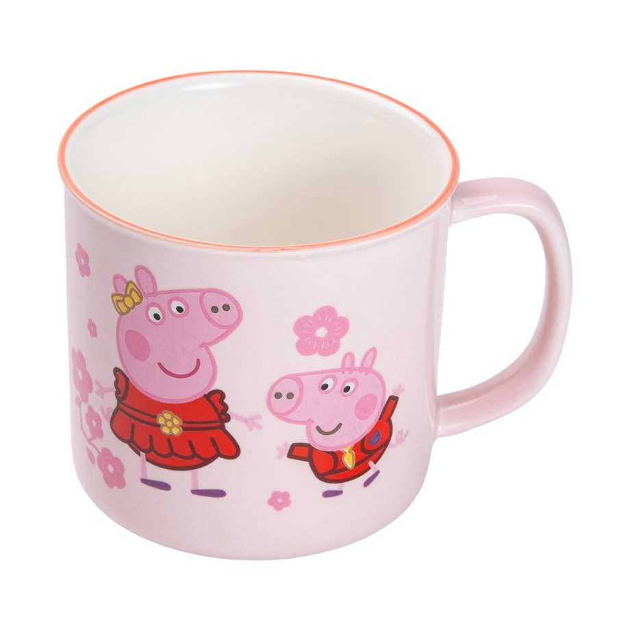 Керамічна дитяча чашка Peppa Pig 400 мл — стильна, зручна і безпечна для щоденного використання