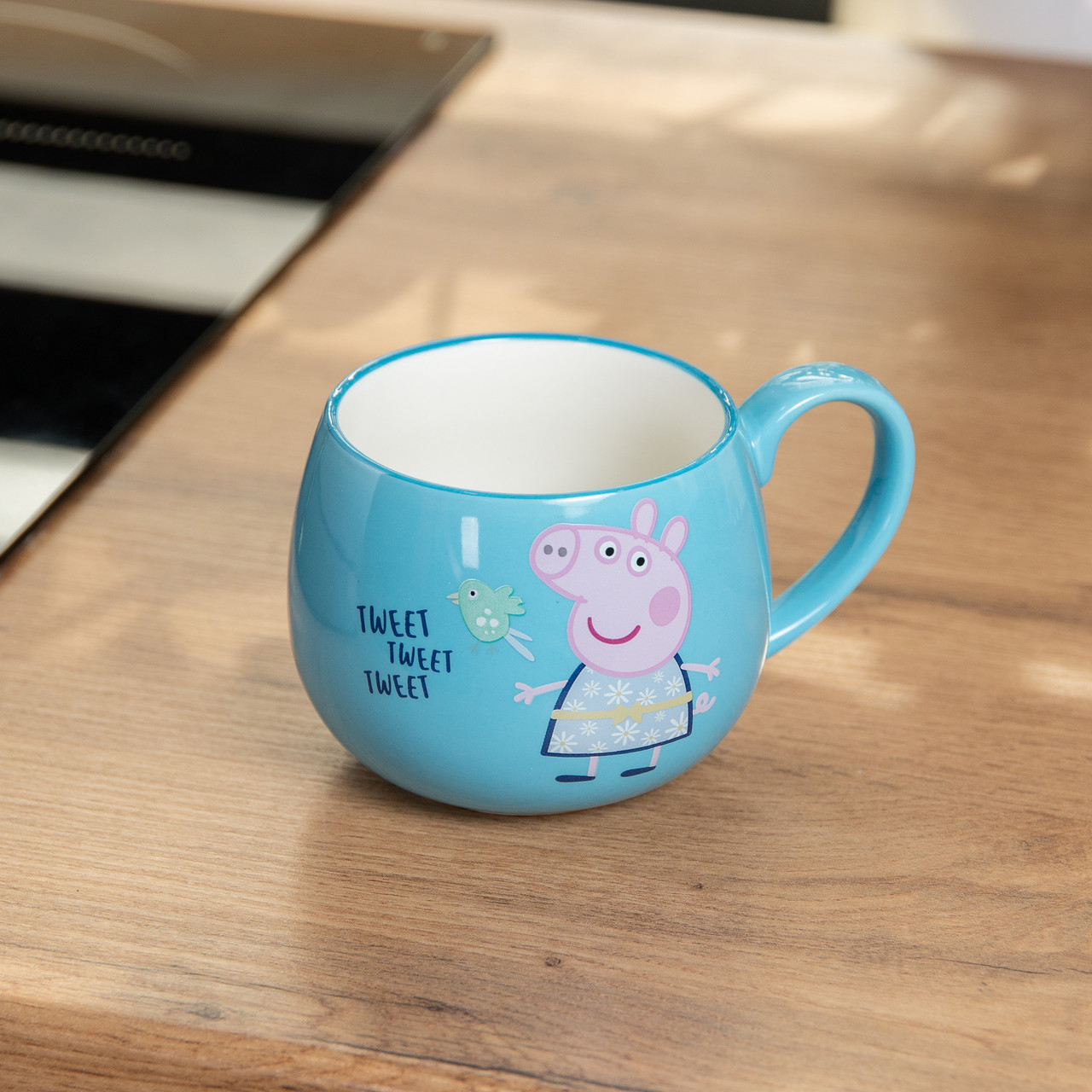 Чашка Peppa Pig керамічна 400 мл синя
