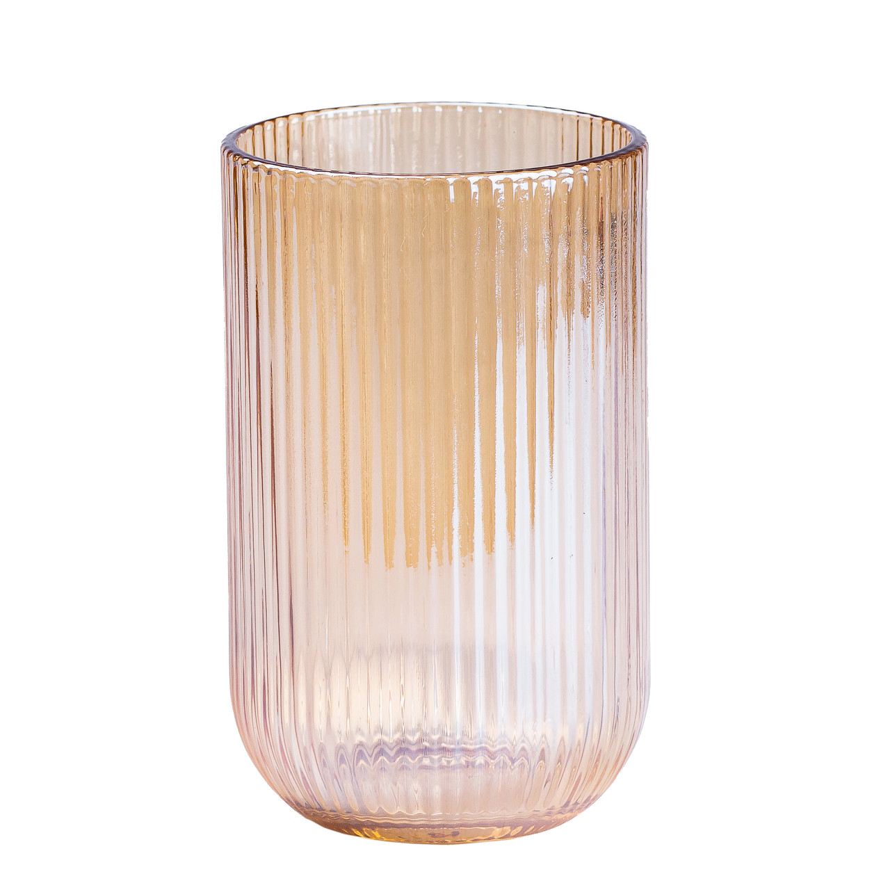 Набір скляний глечик і 6 склянок бурштиновий