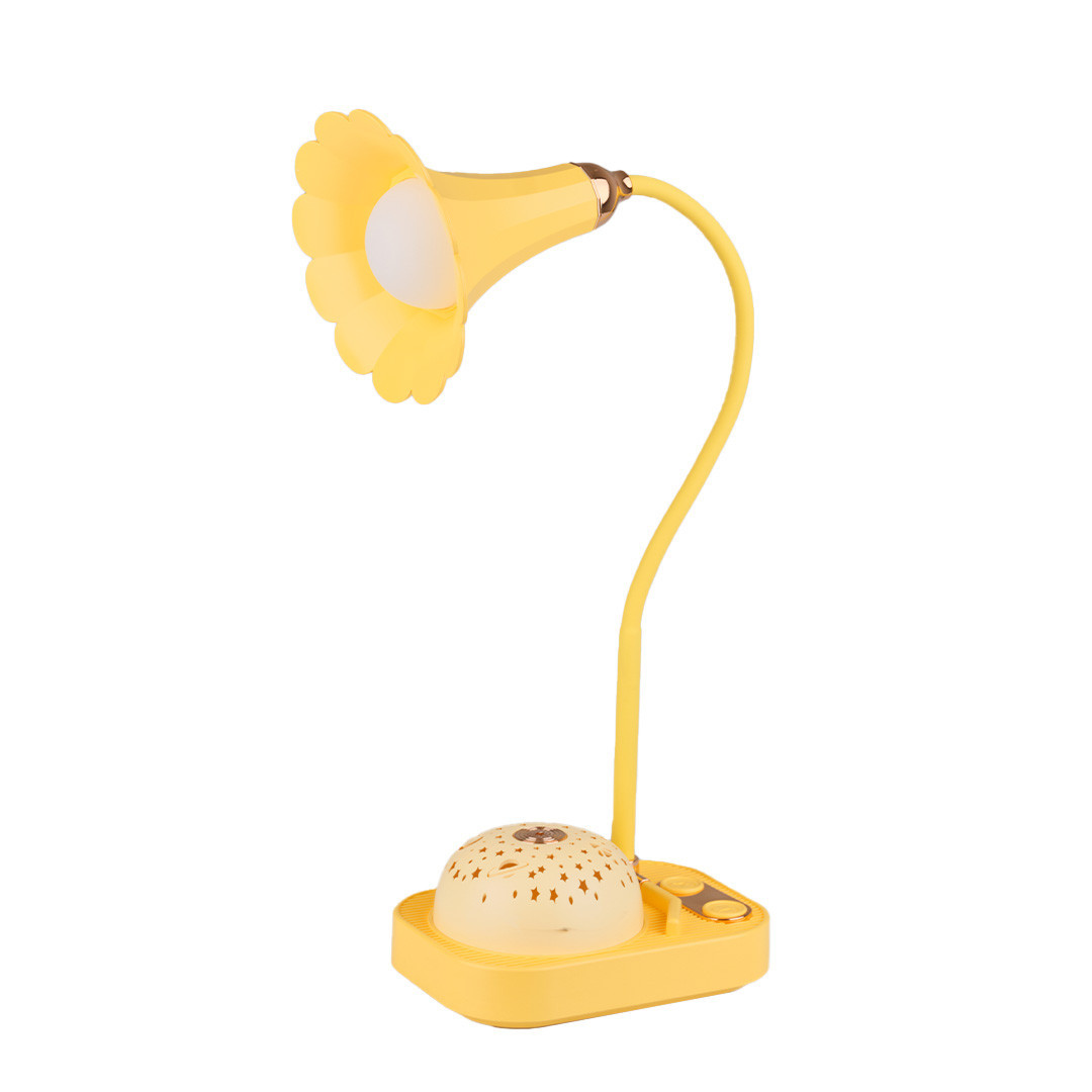 Дитяча лампа нічник із проекцією зоряного неба 3.2 Вт жовта