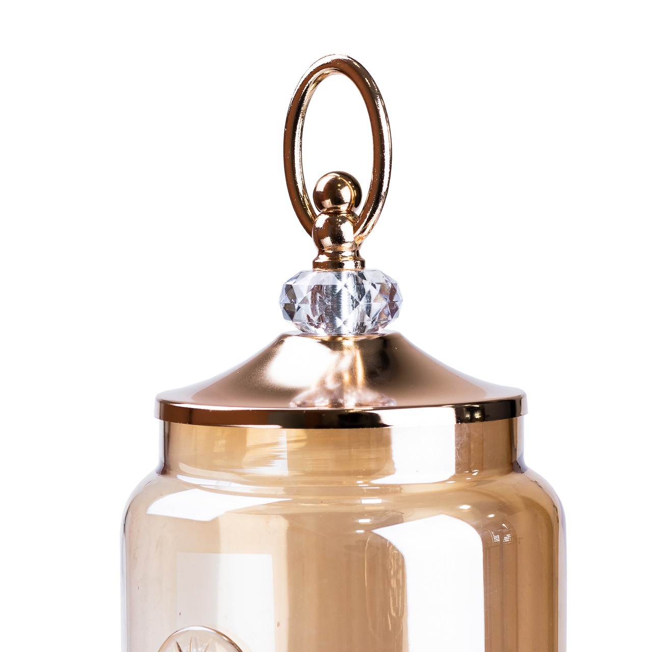 Лимонадниця скляна з краном на ніжці 2 л коричнева