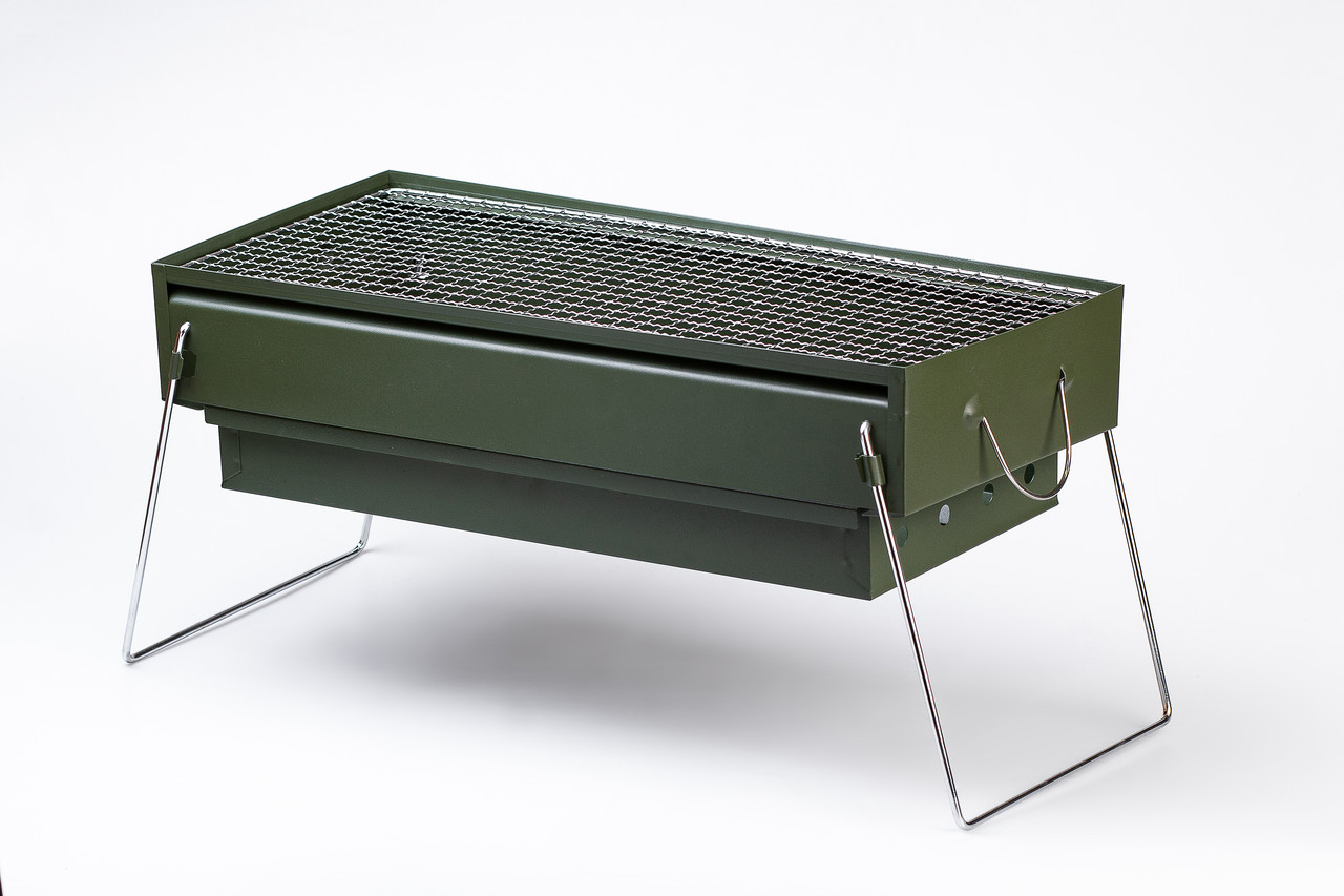 Мангал портативний складаний 51.5×23×25 см з решіткою