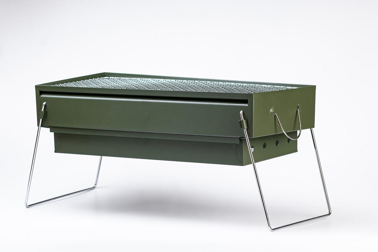 Мангал портативний складаний 51.5×23×25 см з решіткою