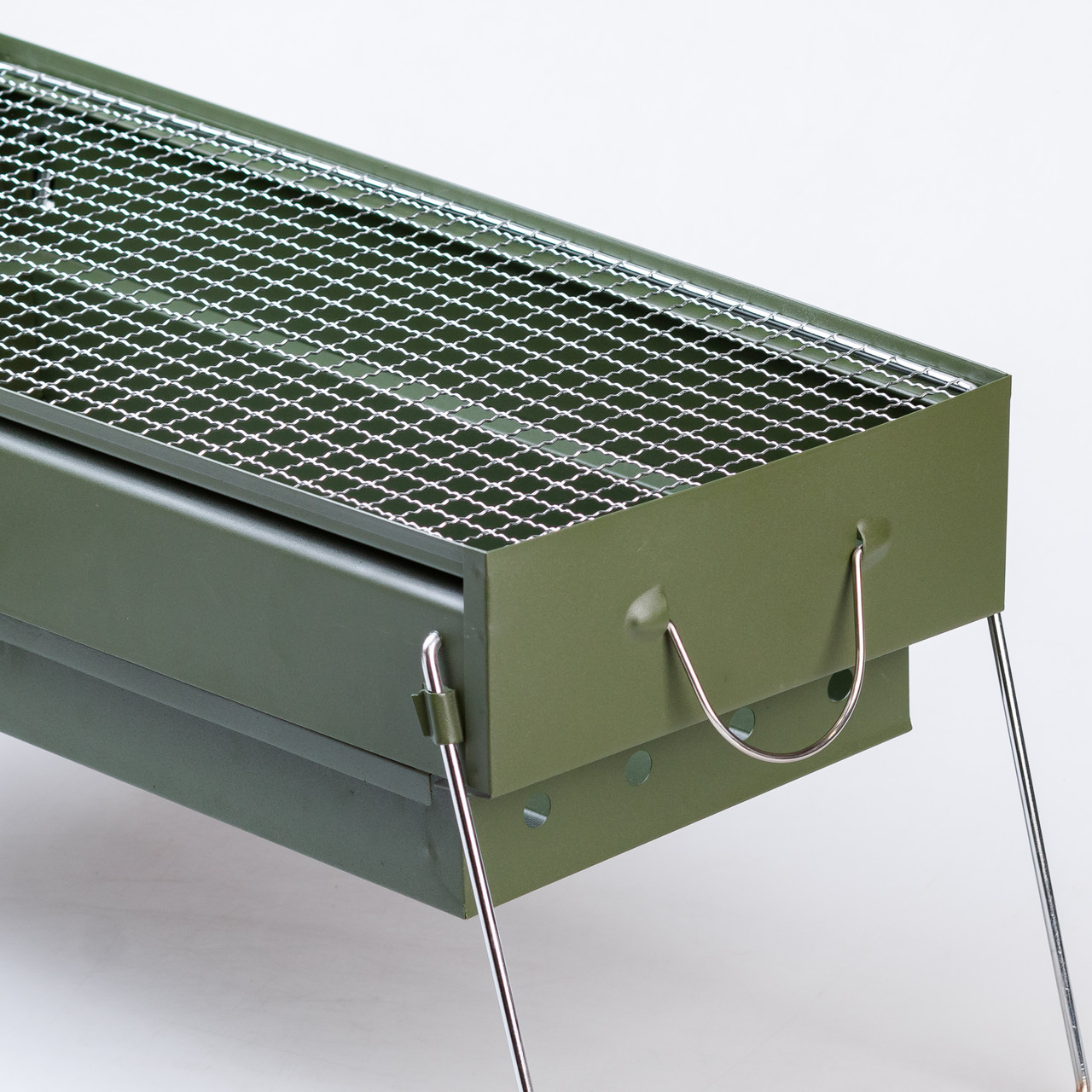 Мангал портативний складаний 51.5×23×25 см з решіткою