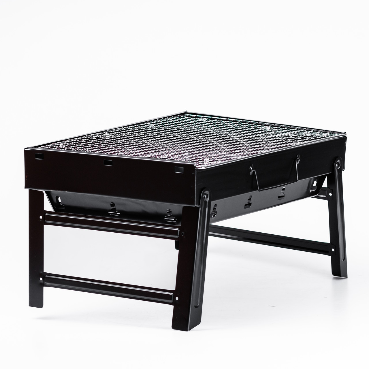 Мангал переносний складаний з решіткою 43×30×23.5 см