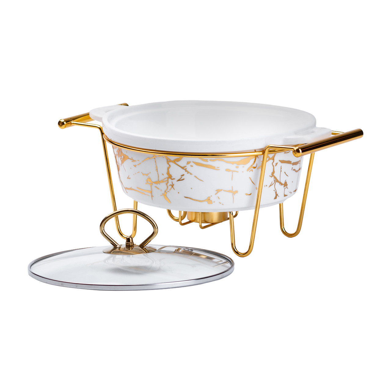 Марміт керамічкський круглий 1 літр із підігрівом