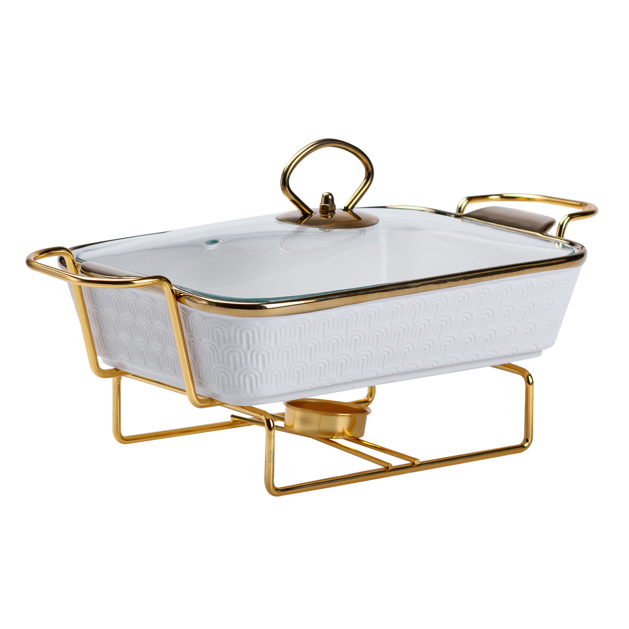 Марміт керамічний на 1 літр на металевій підставці