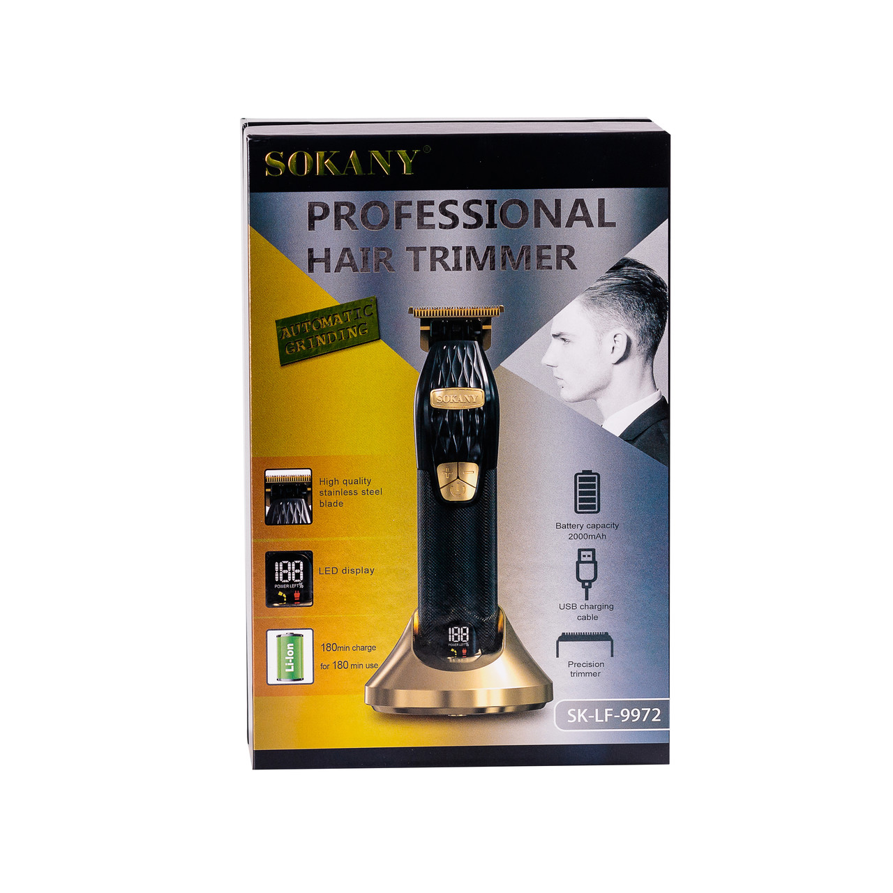 Тример для стрижки Sokany SK-LF-9972 з LED дисплеєм