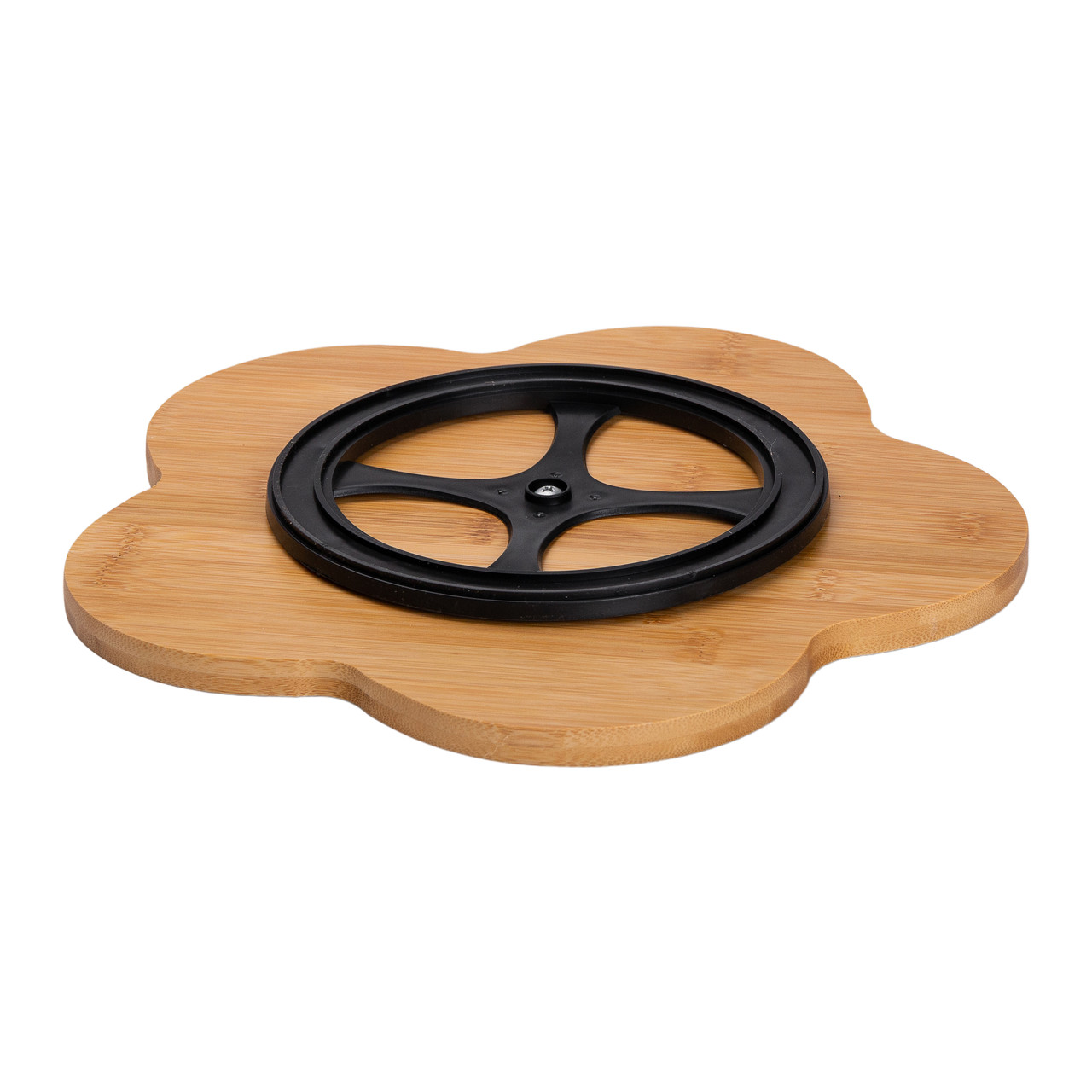 Менажниця керамічна на підставці, що обертається, 5 секцій біла