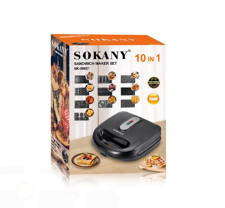 Мультипекар 10 в 1 Sokany SK-08021-10 750 Вт