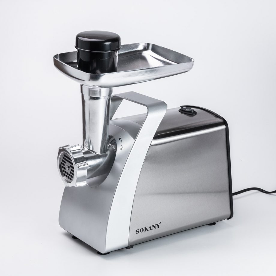 М&apos;ясорубка Sokany SK-06001 електрична 2400 Вт сталь