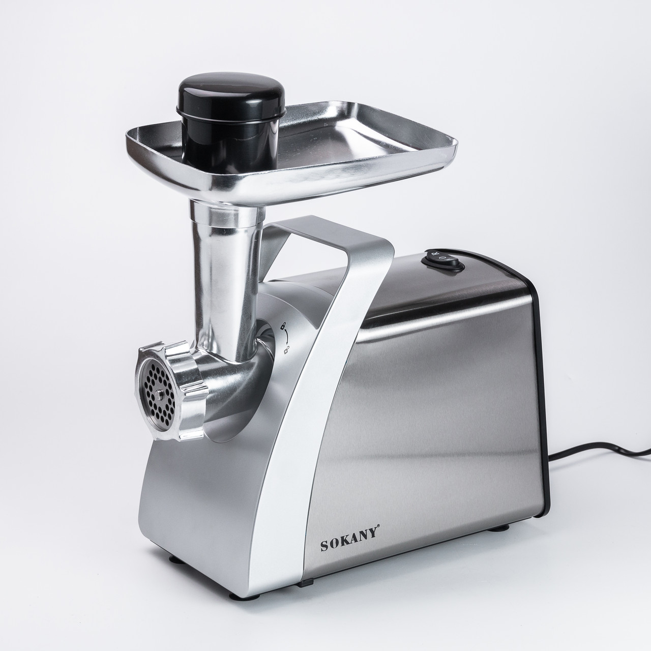 М'ясорубка Sokany SK-06001 електрична 2400 Вт сталь