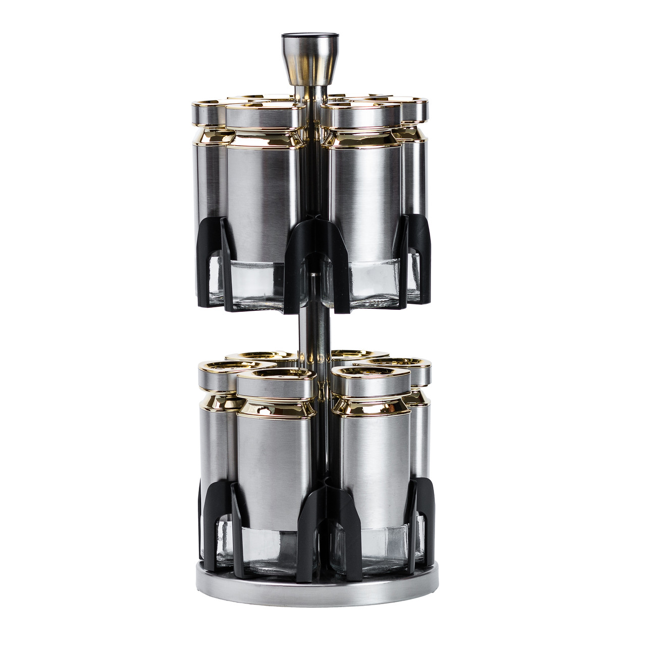 Набір баночок для спецій 12 шт. по 120 мл на підставці Карусель.