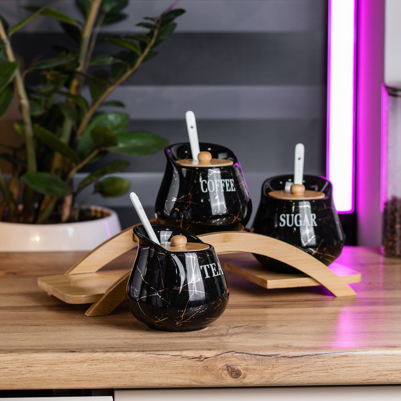 Набір для сипучих продуктів керамічний 3 шт по 500 мл.