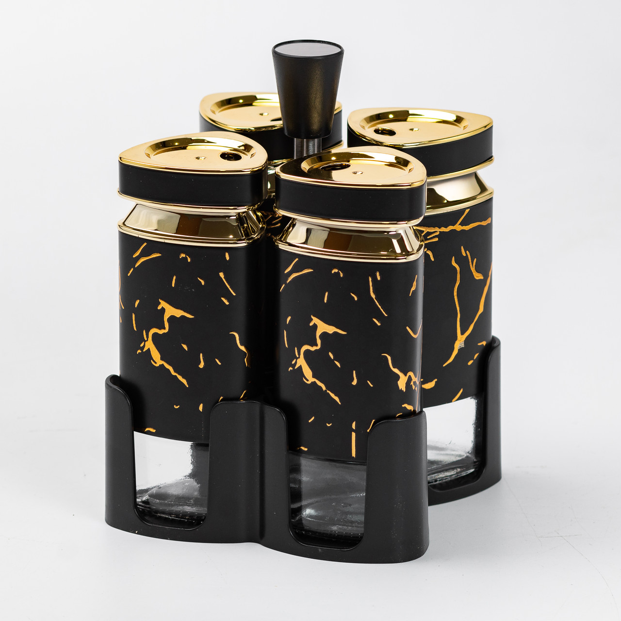 Набір для спецій на підставці 4 баночки по 120 мл.