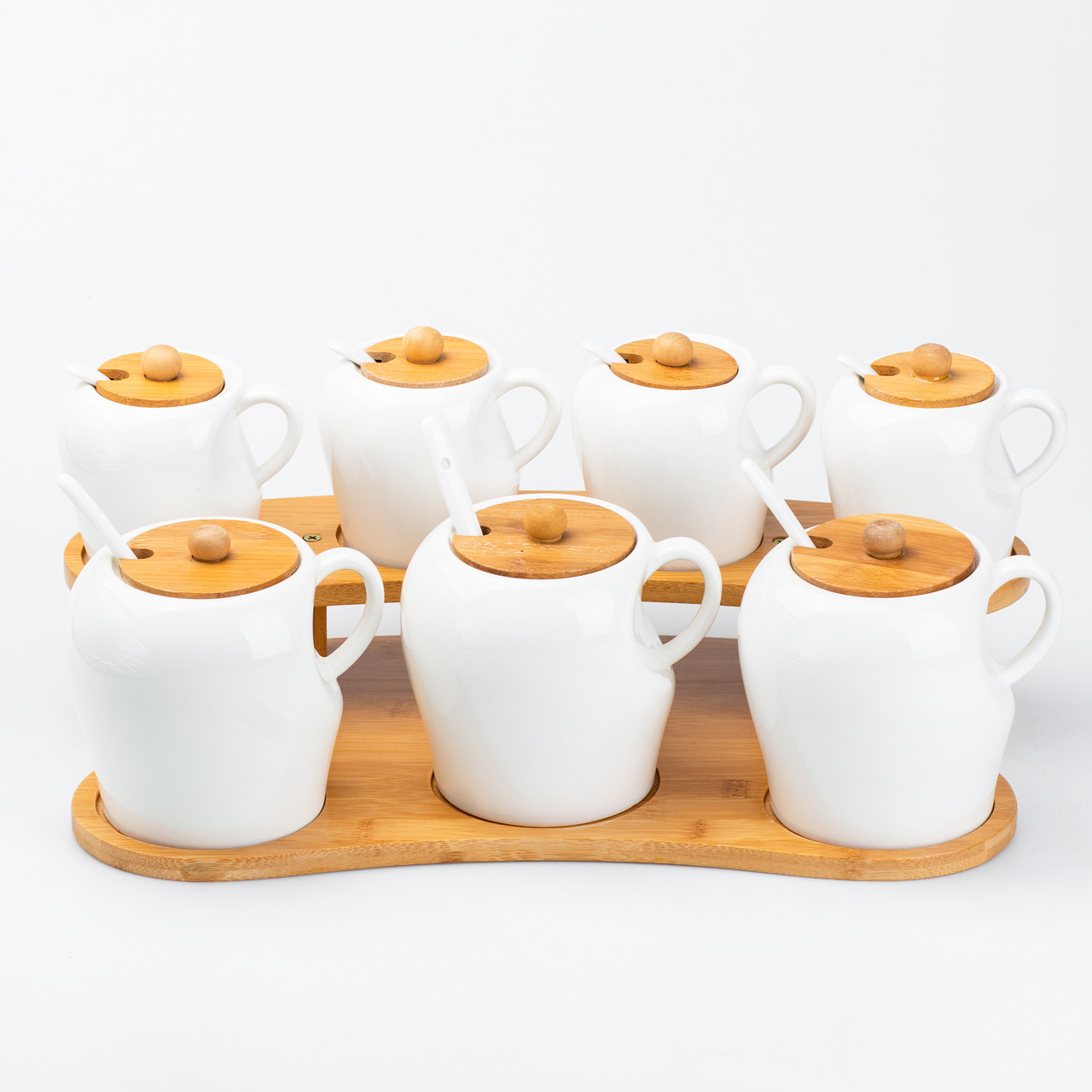 Набір для спецій з ложками 3 шт по 300 мл і 4 шт по 600 мл