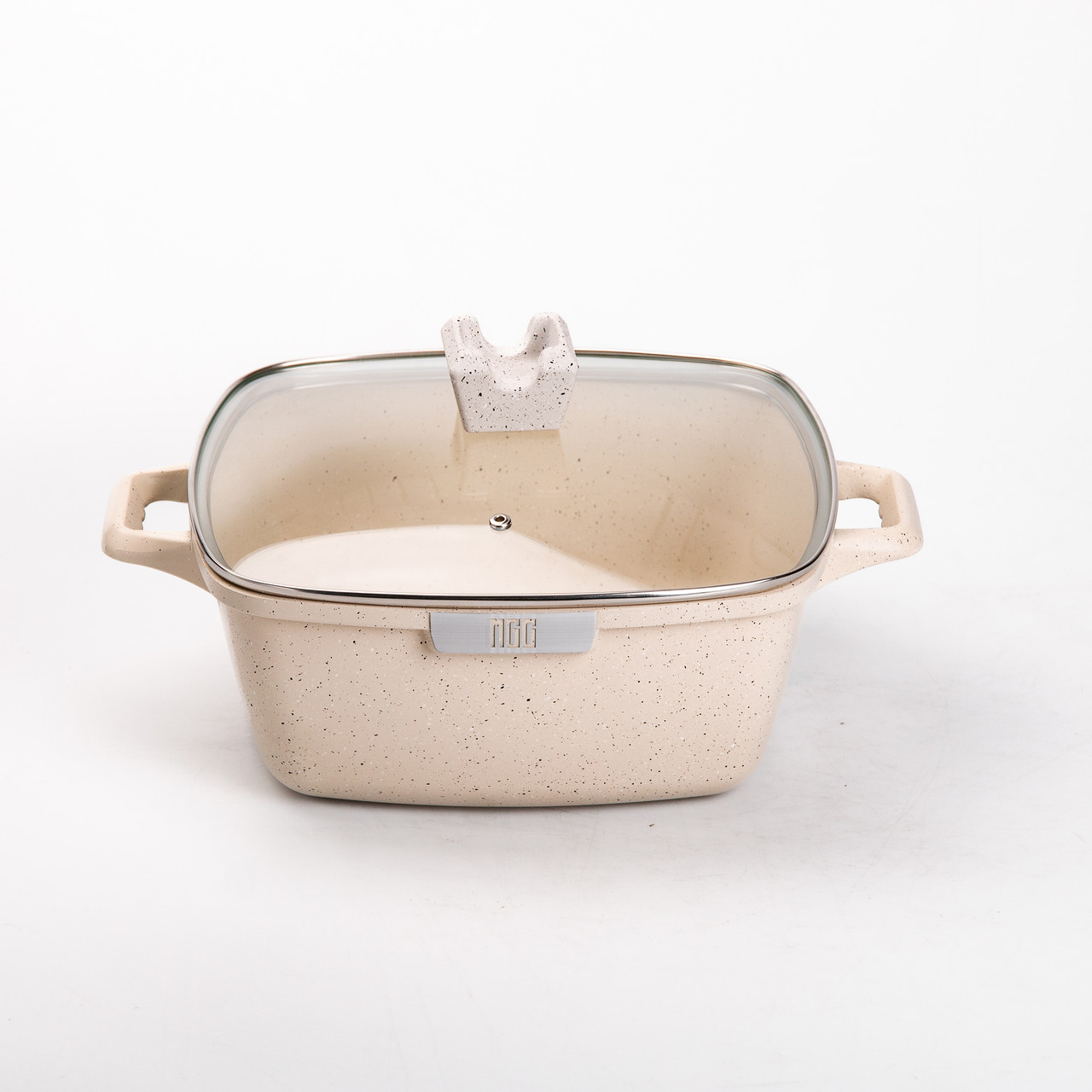 Набір з 3 квадратних каструль, 20, 24, 28 см, алюміній, товсте дно MGC