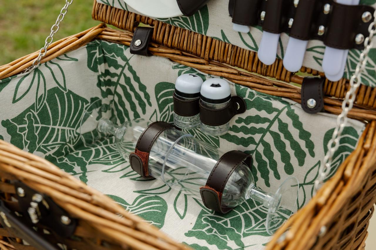 Кошик для пікніка на 2 персони 38 x 26 x 18 см