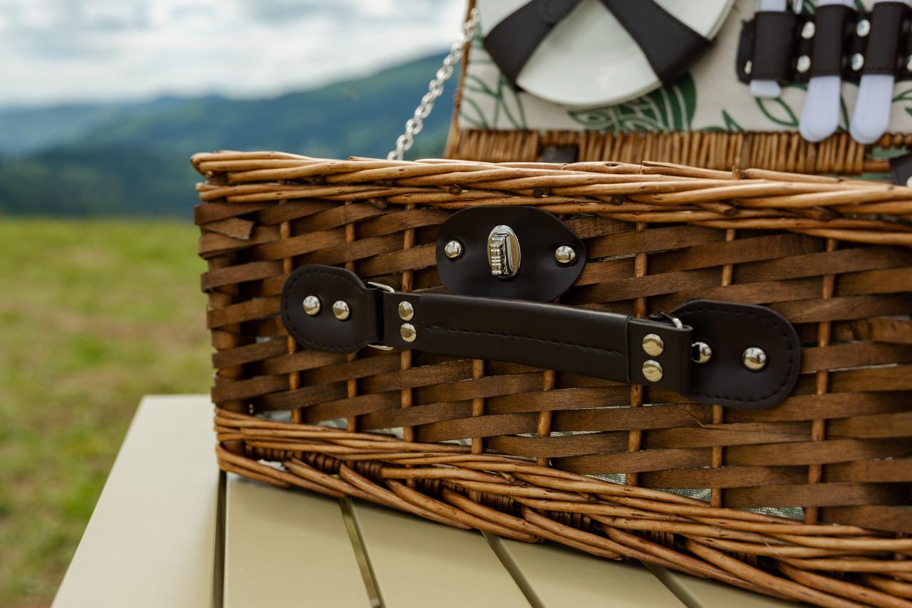 Кошик для пікніка на 2 персони 38 x 26 x 18 см