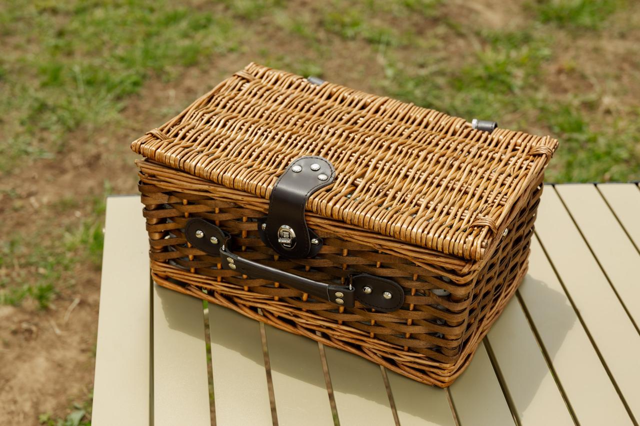 Кошик для пікніка на 2 персони 38 x 26 x 18 см