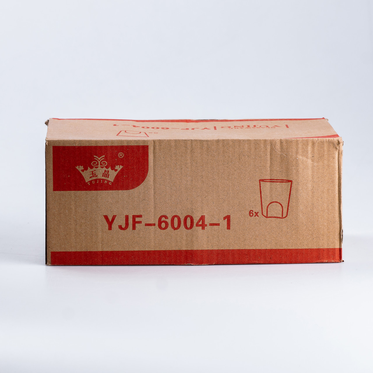 Склянки набір з 6 штук по 250 мл з товстим дном прозорий