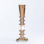 Свічник скляний 27.5 (см) високий класичний