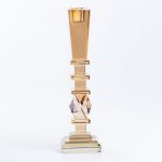 Свічник 25 (см) скляний високий