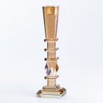 Свічник 25 (см) скляний високий