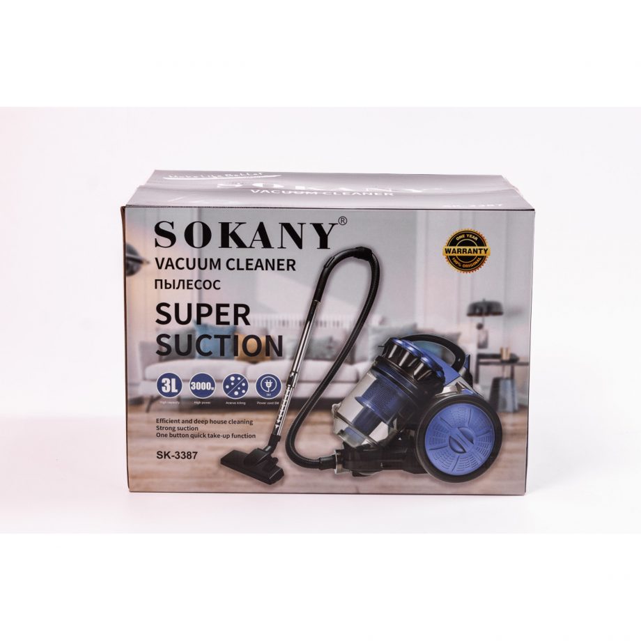 Пилосос Sokany SK-3387циклонний колбовий 3000 Вт