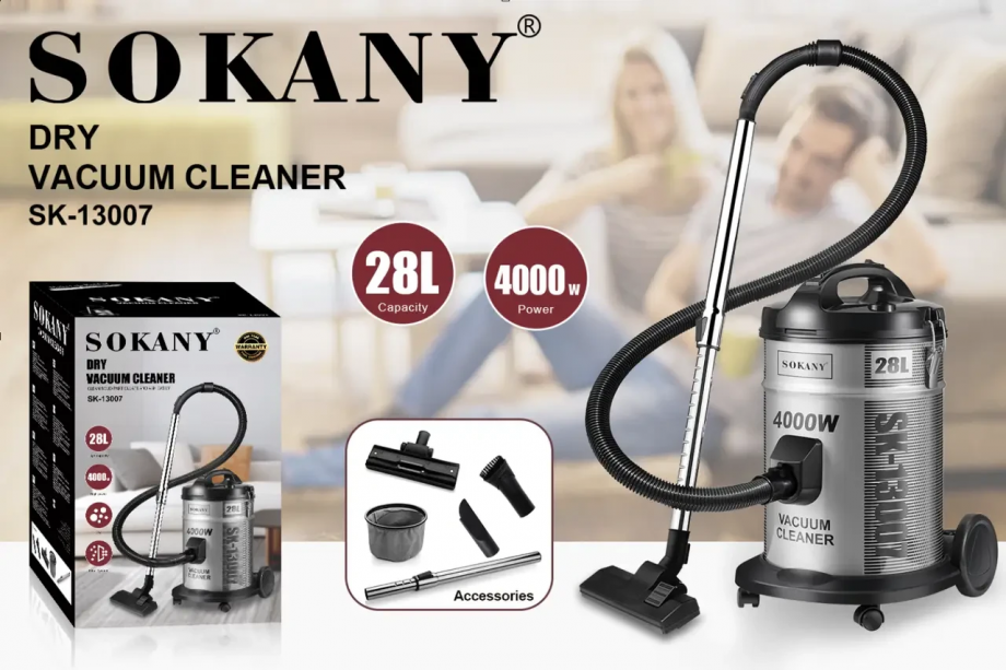 Пилосос Sokany SK-13007 потужний 4000 Вт професійний