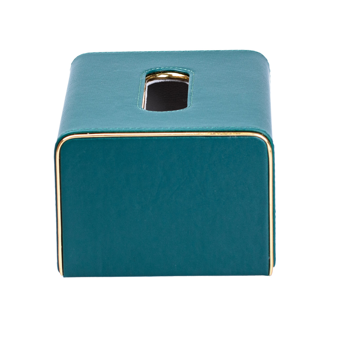 Серветниця на стіл з еко-шкіри 21 х 13.5 х 9.5 см зелена