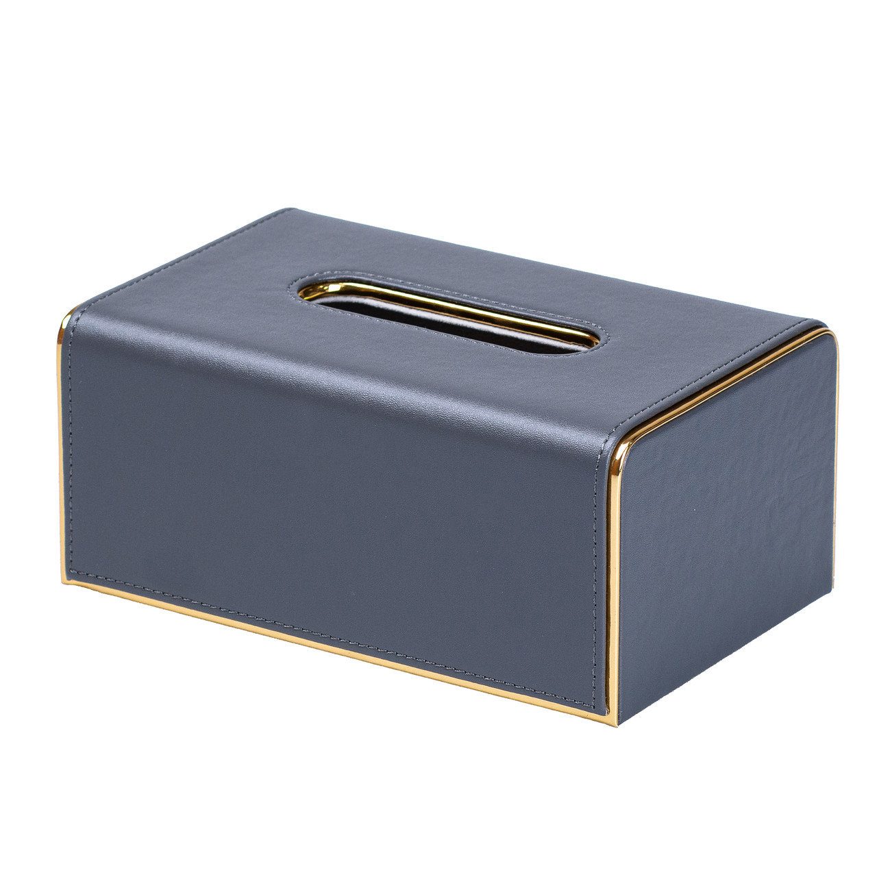 Серветка на стіл з еко-шкіри 21 х 13.5 х 9.5 см Сірий