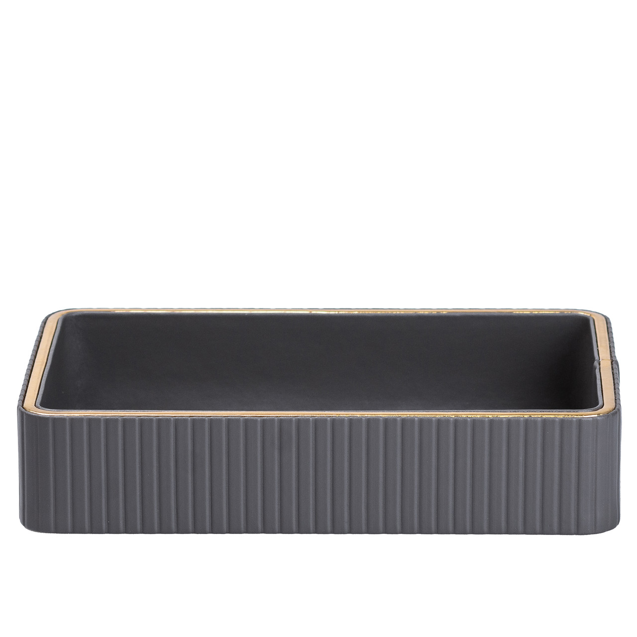 Серветниця на стіл з еко-шкіри 25 х 15.5 х 5 см Сірий