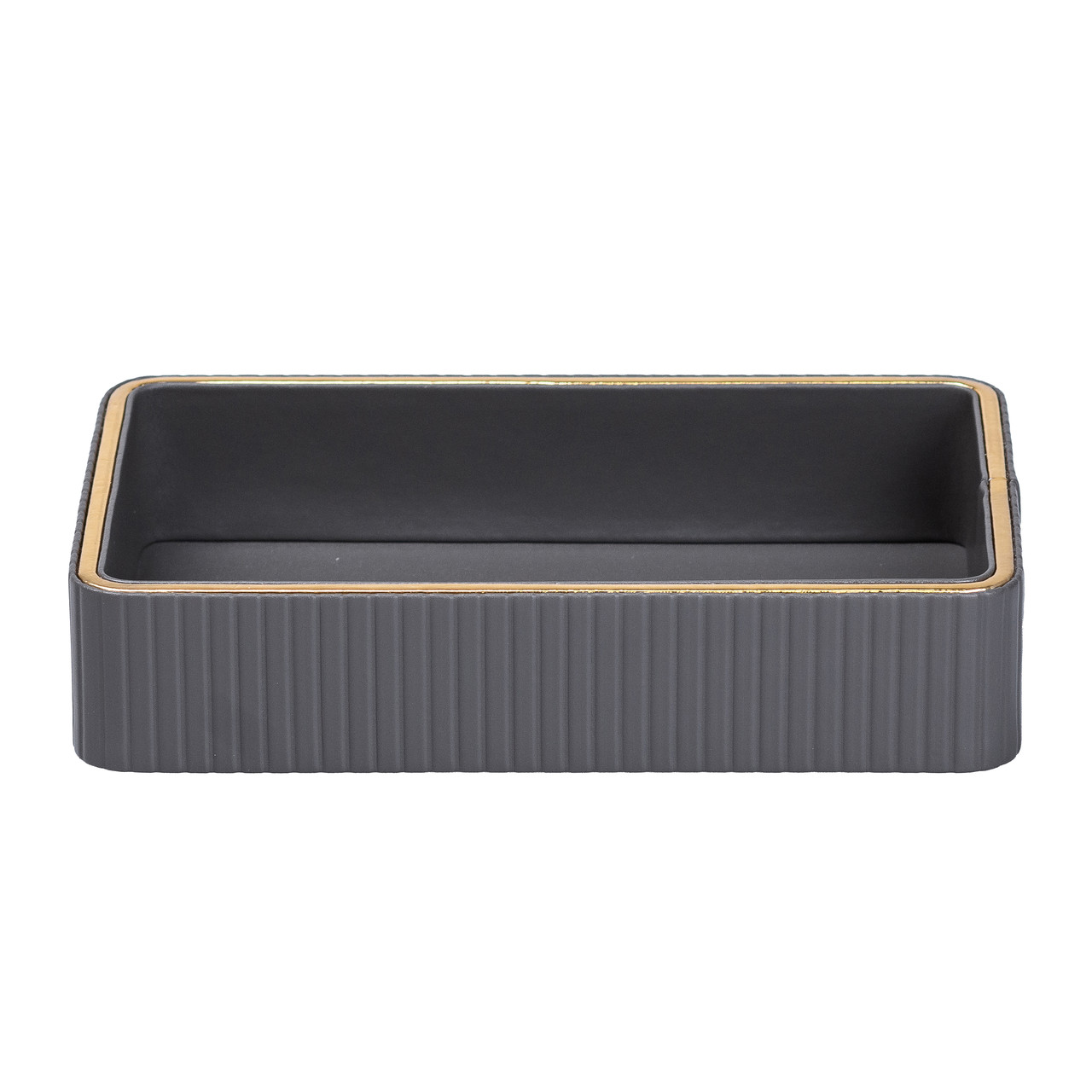 Серветниця на стіл з еко-шкіри 25 х 15.5 х 5 см Сірий