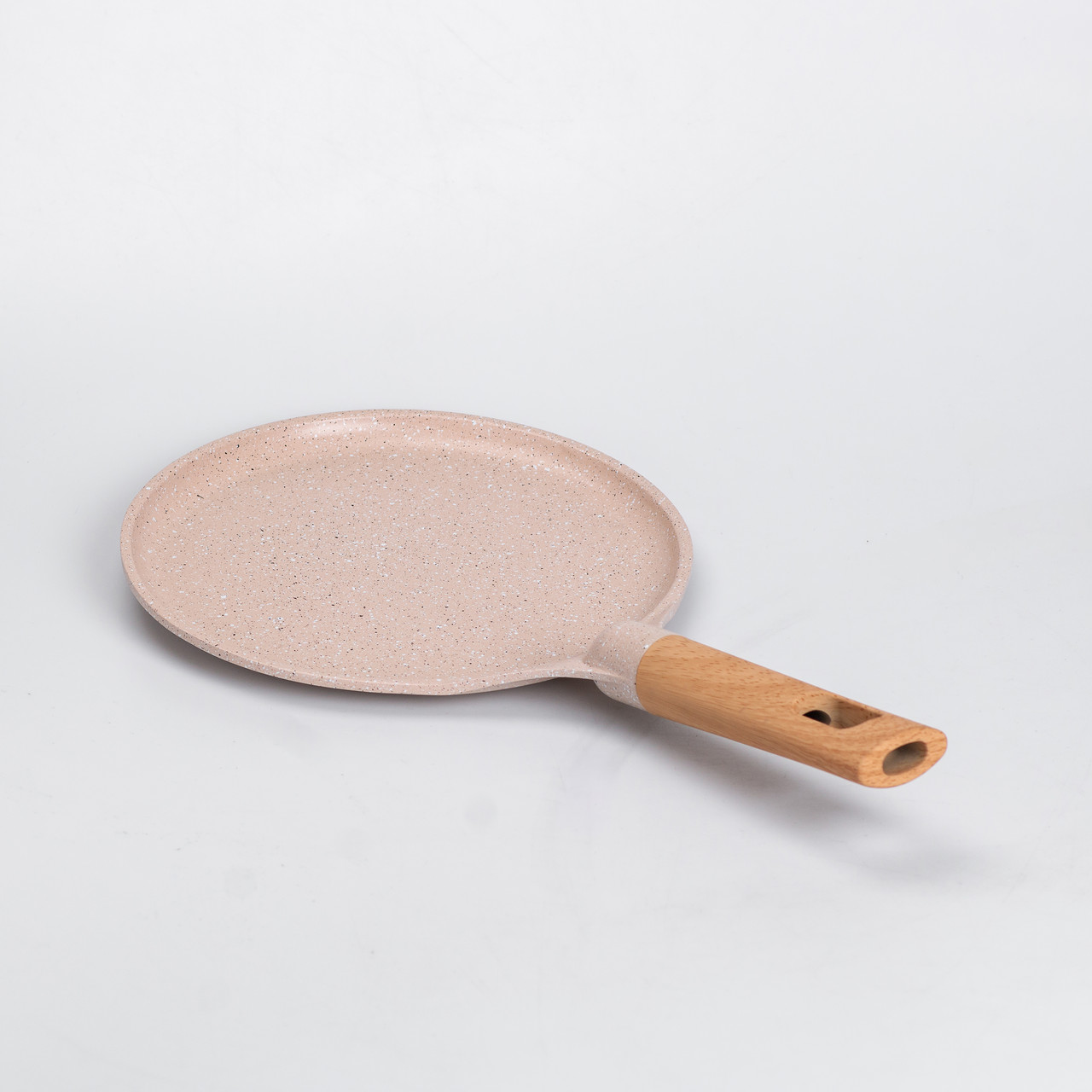 Алюмінієва млинцева сковорода з мармуровим антипригарним покриттям Ø 22 см, товсте дно MGC бежевий