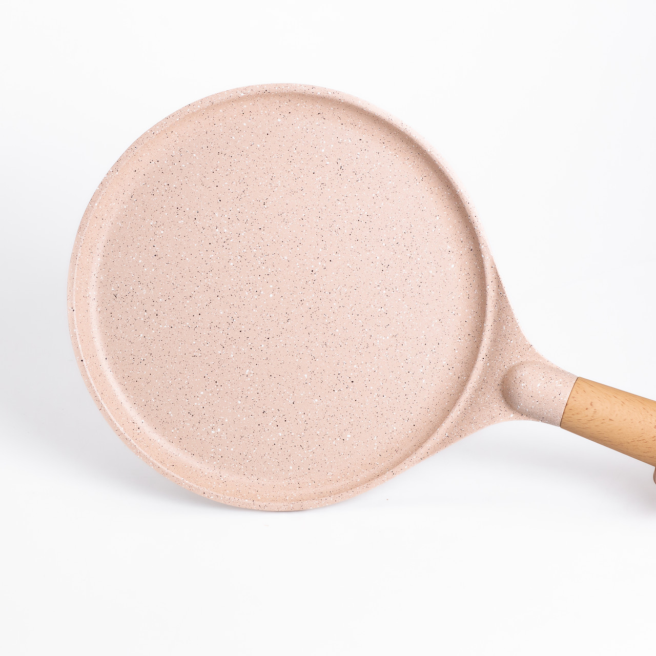Мармурова алюмінієва сковорода для млинців з антипригарним покриттям Ø 24 см, товсте дно MGC бежевий